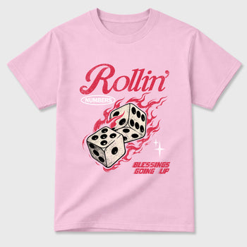 Perfect Sneakerhead Fashion Outfits – Sneaker Tees To Match Air Jordan 1 Low OG x Travis Scott Tropical Pink Shoes – Rollin numbers Graphic Tee Pink 2