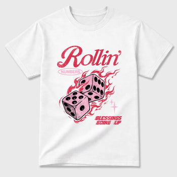Perfect Sneakerhead Fashion Outfits – Sneaker Tees To Match Air Jordan 1 Low OG x Travis Scott Tropical Pink Shoes – Rollin numbers Graphic Tee White 2