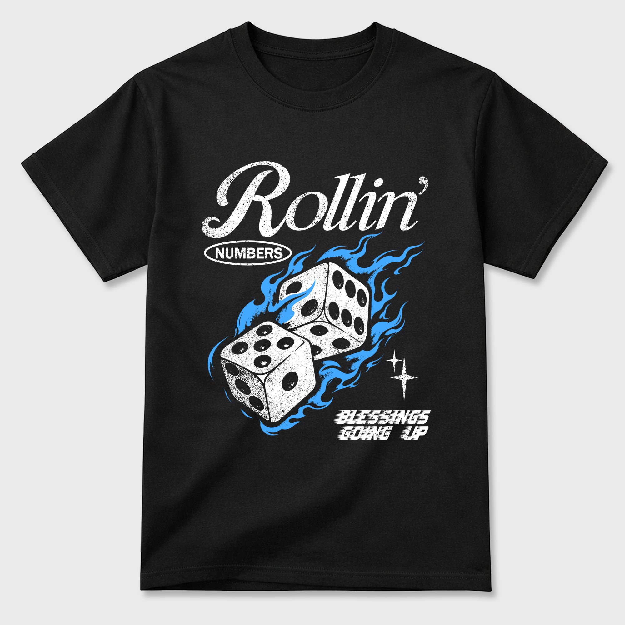 Sneaker match tees – Sneaker Tees To Match Air Jordan 11 University Blue Shoes – Rollin Numbers Tee Black 2