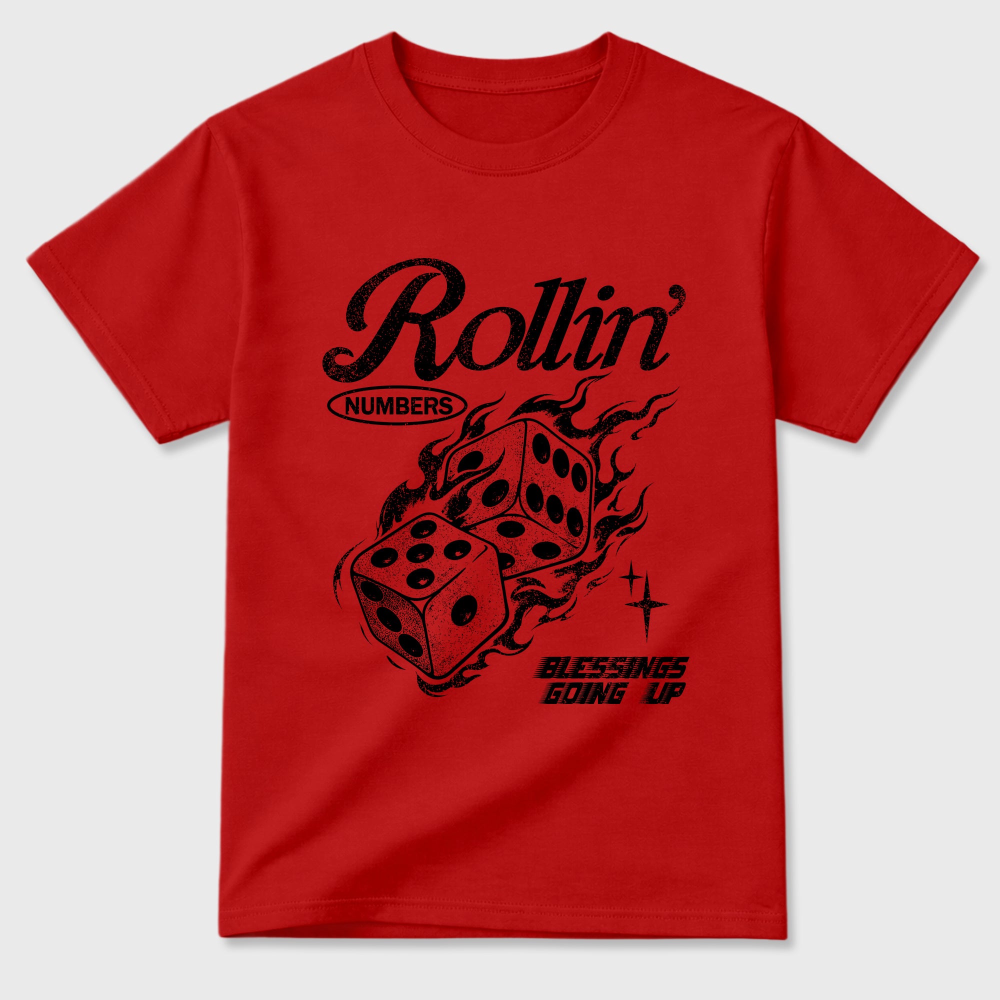 Sneakerfit Streetwear outfit, Sneaker Tees To Match Air Jordan 12 Bloodline – Rollin Numbers Graphic Tee Red 2