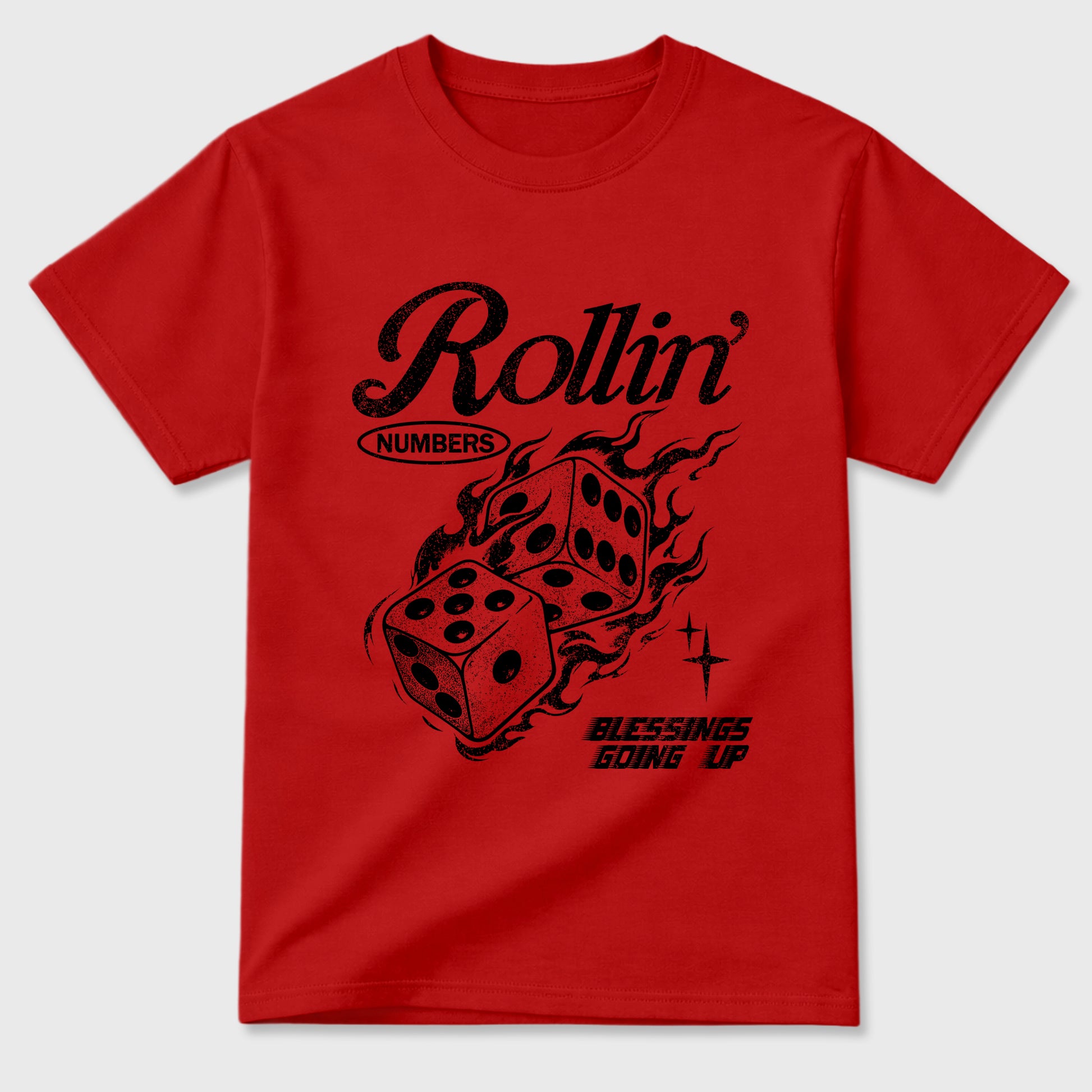 Sneakerfit Streetwear outfit, Sneaker Tees To Match Air Jordan 12 Bloodline – Rollin Numbers Graphic Tee Red 2
