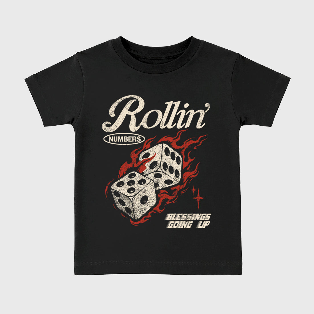 Sneaker match tees – Sneaker Tees To Match Air Jordan 4 Brick After Brick Shoes – Rollin Numbers Kids T-Shirt Black 2