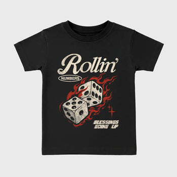 Sneaker match tees – Sneaker Tees To Match Air Jordan 4 Brick After Brick Shoes – Rollin Numbers Kids T-Shirt Black 2