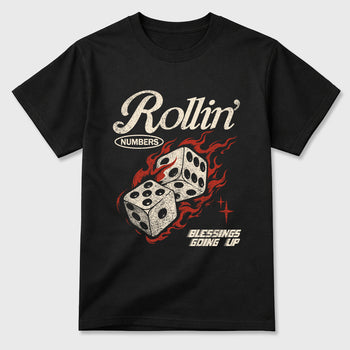 Sneaker match tees – Sneaker Tees To Match Air Jordan 4 Brick After Brick Shoes – Rollin Numbers Tee Black 2