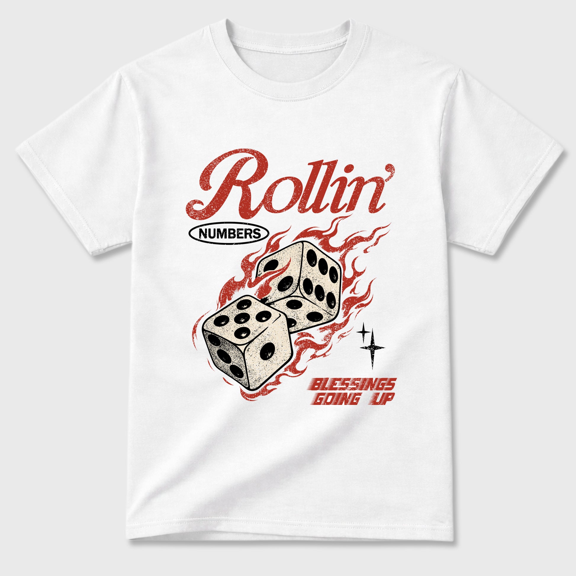 Sneaker match tees – Sneaker Tees To Match Air Jordan 4 Brick After Brick Shoes – Rollin Numbers Tee White 2