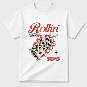Sneaker match tees – Sneaker Tees To Match Air Jordan 4 Brick After Brick Shoes – Rollin Numbers Tee White 2