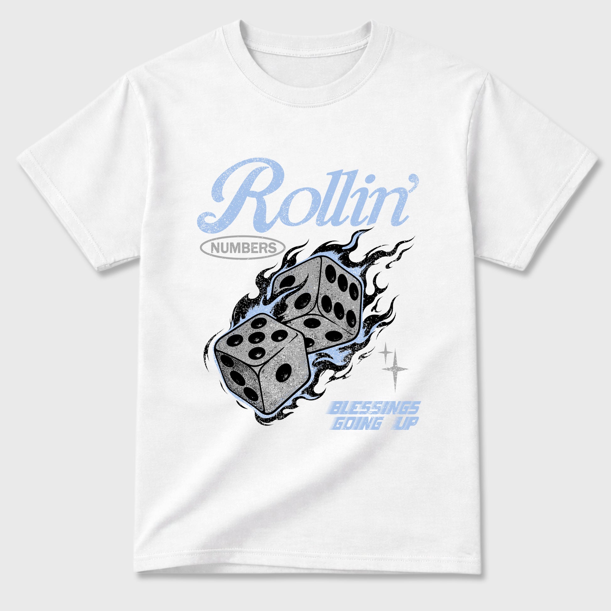 Sneaker match tees – Sneaker Tees To Match Air Jordan 5 White Metallic Shoes – Rollin Numbers Tee White 2