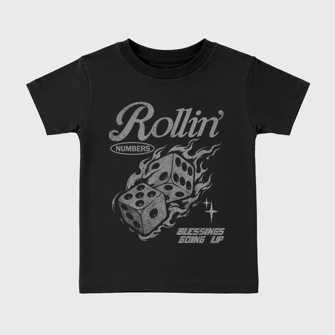 Sneaker match tees – Sneaker Tees To Match Air Jordan 6 Cap and Gown Shoes – Rollin Numbers Kids T-Shirt Black 2