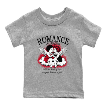 1s '85 Bred shirts to match jordans Romance Is Not Dead best t shirts to wear with jordans AJ1 Retro High OG '85 Bred match shoes to clothes SNRT Sneaker Tees Youth Baby Heather Grey 2 tee