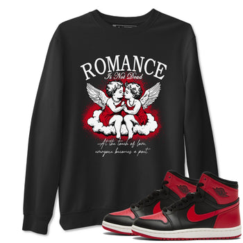 1s '85 Bred shirts to match jordans Romance Is Not Dead best t shirts to wear with jordans AJ1 Retro High OG '85 Bred match shoes to clothes SNRT Sneaker Tees unisex cotton Black 1 shirts