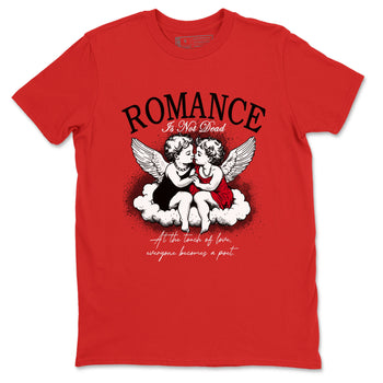 1s '85 Bred shirts to match jordans Romance Is Not Dead best t shirts to wear with jordans AJ1 Retro High OG '85 Bred match shoes to clothes SNRT Sneaker Tees unisex cotton Red 2 shirts