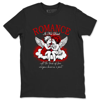 1s Black Toe Reimagined shirts to match jordans Romance Is Not Dead best t shirts to wear with jordans AJ1 High OG Black Toe Reimagined match shoes to clothes SNRT Sneaker Tees unisex cotton Black 2 shirts