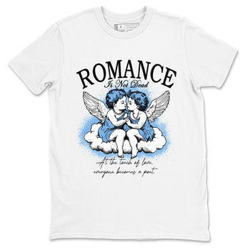 11s Legend Blue shirts to match jordans Romance Is Not Dead best t shirts to wear with jordans Air Jordan 11 Retro Legend Blue match shoes to clothes SNRT Sneaker Tees unisex cotton White 2 shirts