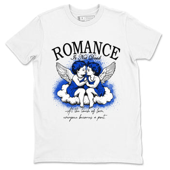 12s Blueberry shirts to match jordans Romance Is Not Dead best t shirts to wear with jordans Air Jordan 12 Retro Blueberry match shoes to clothes SNRT Sneaker Tees unisex cotton White 2 shirts
