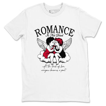 12s Flu Game shirts to match jordans Romance Is Not Dead best t shirts to wear with jordans Air Jordan 12 Retro Flu Black and Varsity Red match shoes to clothes SNRT Sneaker Tees unisex cotton White 2 shirts