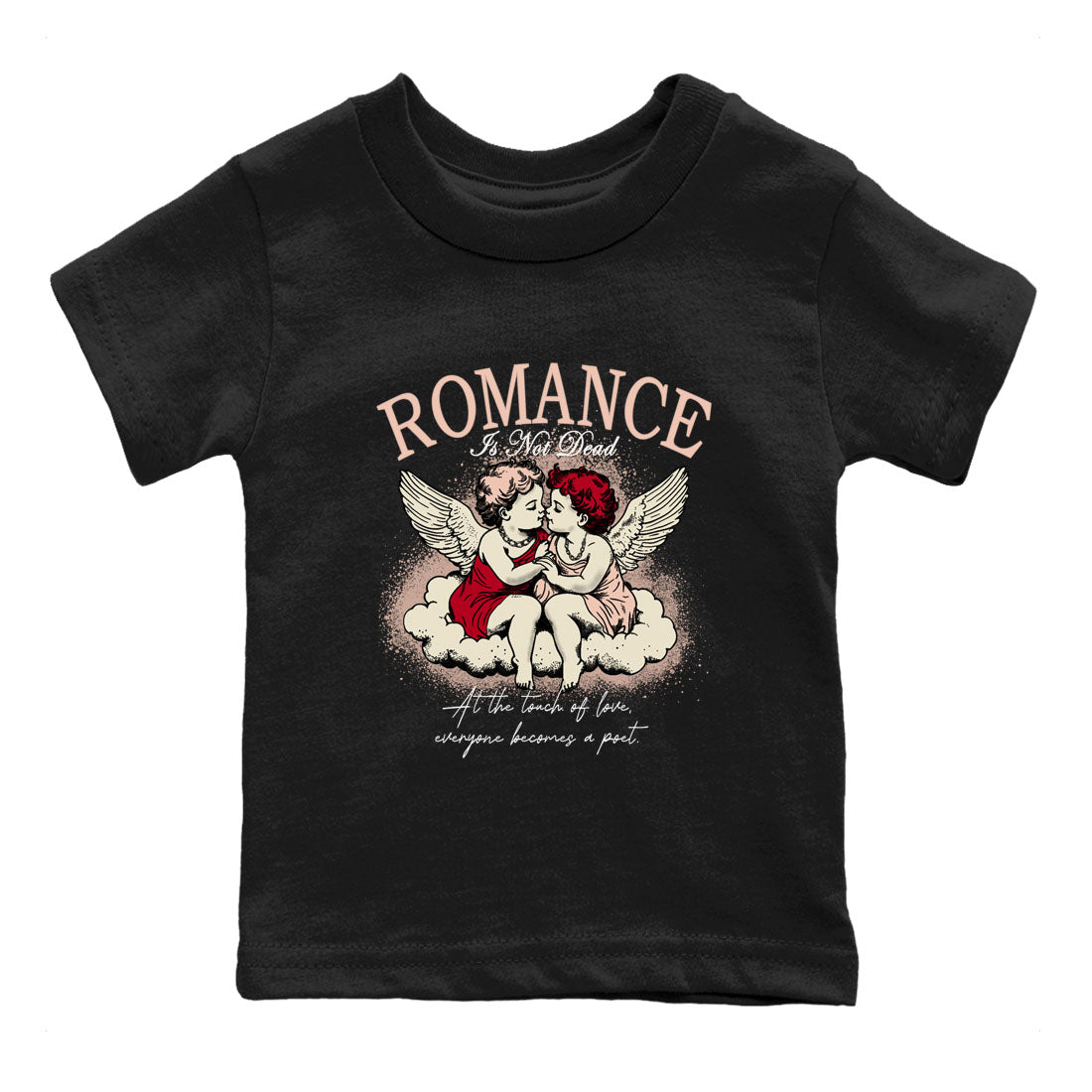 Air Jordan 3 Valentine's Day Graphic shirts Romance Is Not Dead Valentine Gift shirts Air Jordan 3 Washed Coral best t-shirts to wear with jordans SNRT Sneaker Tees Youth Baby Black 2 tee