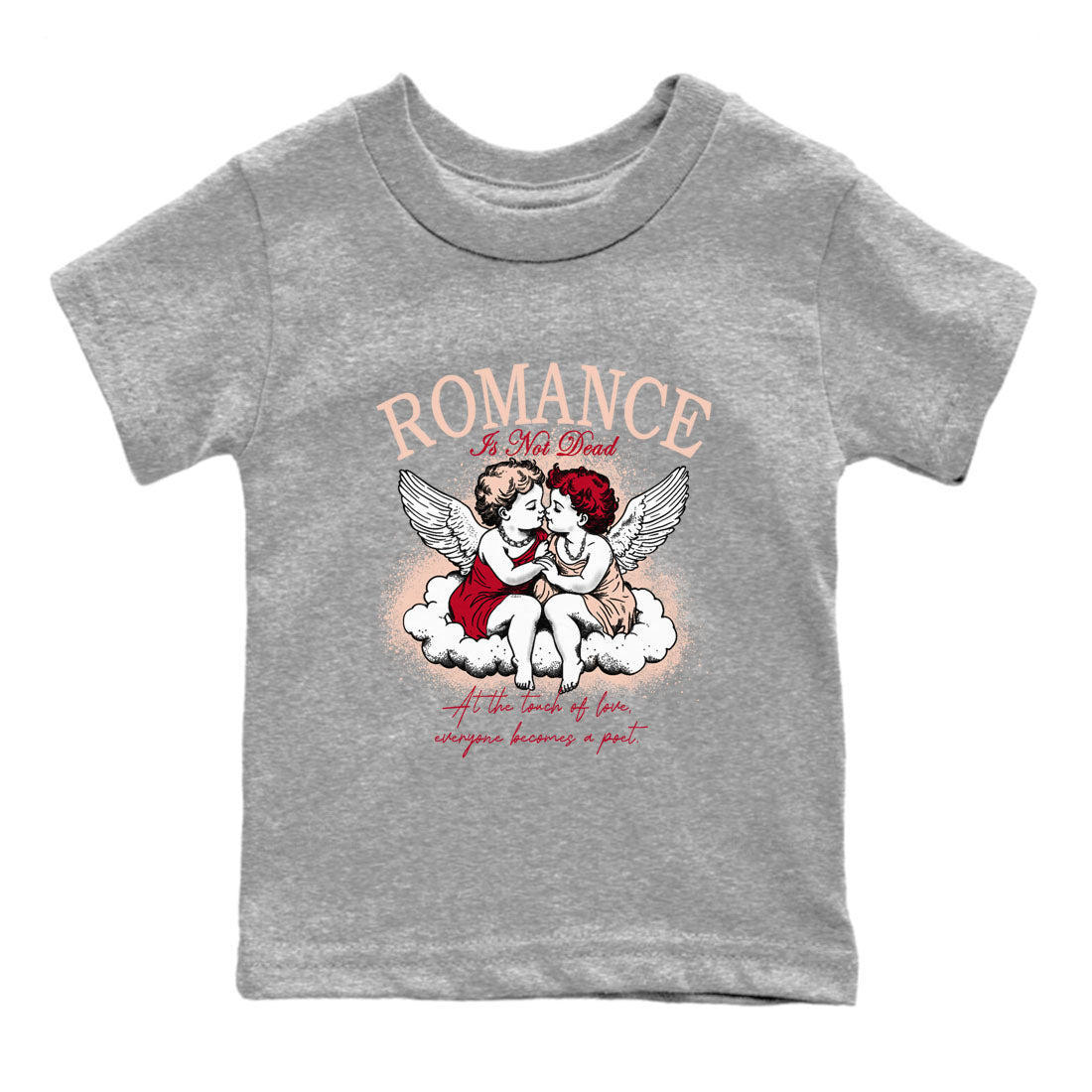 Air Jordan 3 Valentine's Day Graphic shirts Romance Is Not Dead Valentine Gift shirts Air Jordan 3 Washed Coral best t-shirts to wear with jordans SNRT Sneaker Tees Youth Baby Heather Grey 2 tee