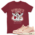 Air Jordan 3 Valentine's Day Graphic shirts Romance Is Not Dead Valentine Gift shirts Air Jordan 3 Washed Coral best t-shirts to wear with jordans SNRT Sneaker Tees unisex cotton Cardinal 1 shirts