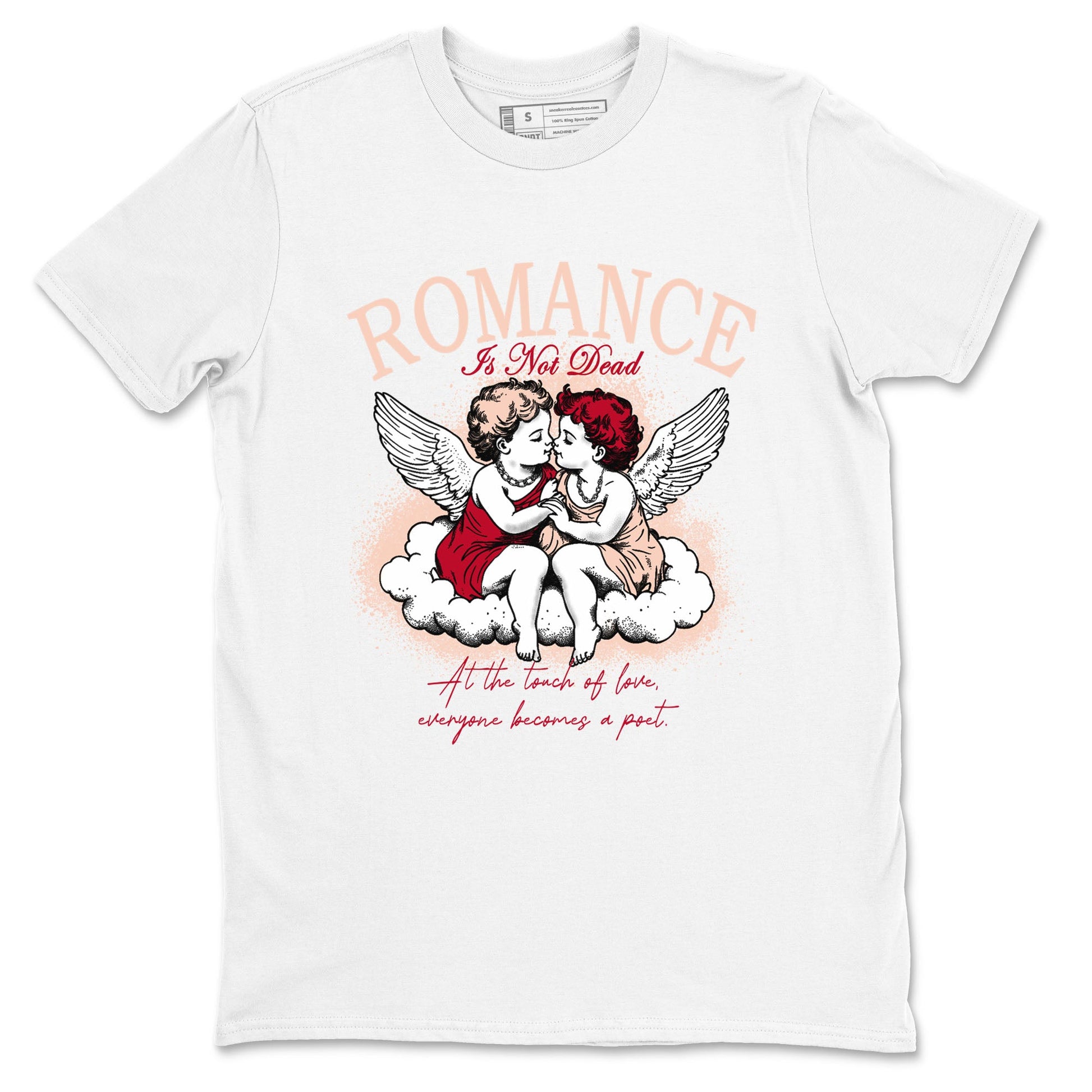 Air Jordan 3 Valentine's Day Graphic shirts Romance Is Not Dead Valentine Gift shirts Air Jordan 3 Washed Coral best t-shirts to wear with jordans SNRT Sneaker Tees unisex cotton White 2 shirts