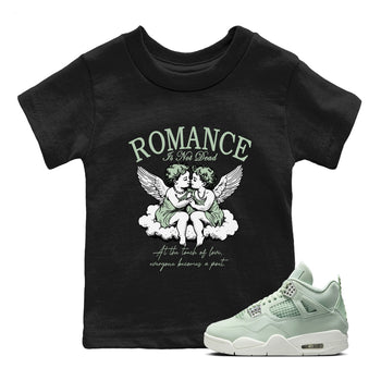 4s Abundance shirts to match jordans Romance Is Not Dead sneaker match tees Air Jordan 4 Seafoam match shoes to clothes SNRT Sneaker Tees Youth Baby Black 1 tee