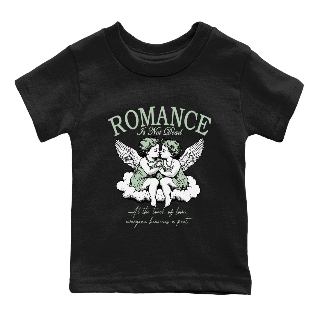 4s Abundance shirts to match jordans Romance Is Not Dead sneaker match tees Air Jordan 4 Seafoam match shoes to clothes SNRT Sneaker Tees Youth Baby Black 2 tee
