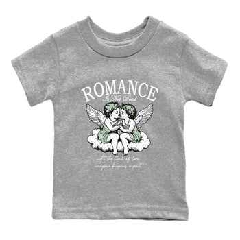 4s Abundance shirts to match jordans Romance Is Not Dead sneaker match tees Air Jordan 4 Seafoam match shoes to clothes SNRT Sneaker Tees Youth Baby Heather Grey 2 tee