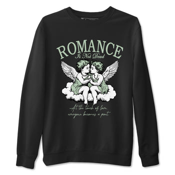 4s Abundance shirts to match jordans Romance Is Not Dead sneaker match tees Air Jordan 4 Seafoam match shoes to clothes SNRT Sneaker Tees unisex cotton Black 2 shirts