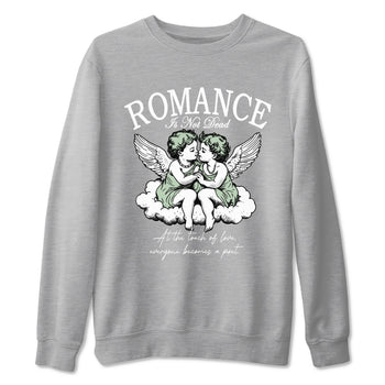 4s Abundance shirts to match jordans Romance Is Not Dead sneaker match tees Air Jordan 4 Seafoam match shoes to clothes SNRT Sneaker Tees unisex cotton Heather Grey 2 shirts