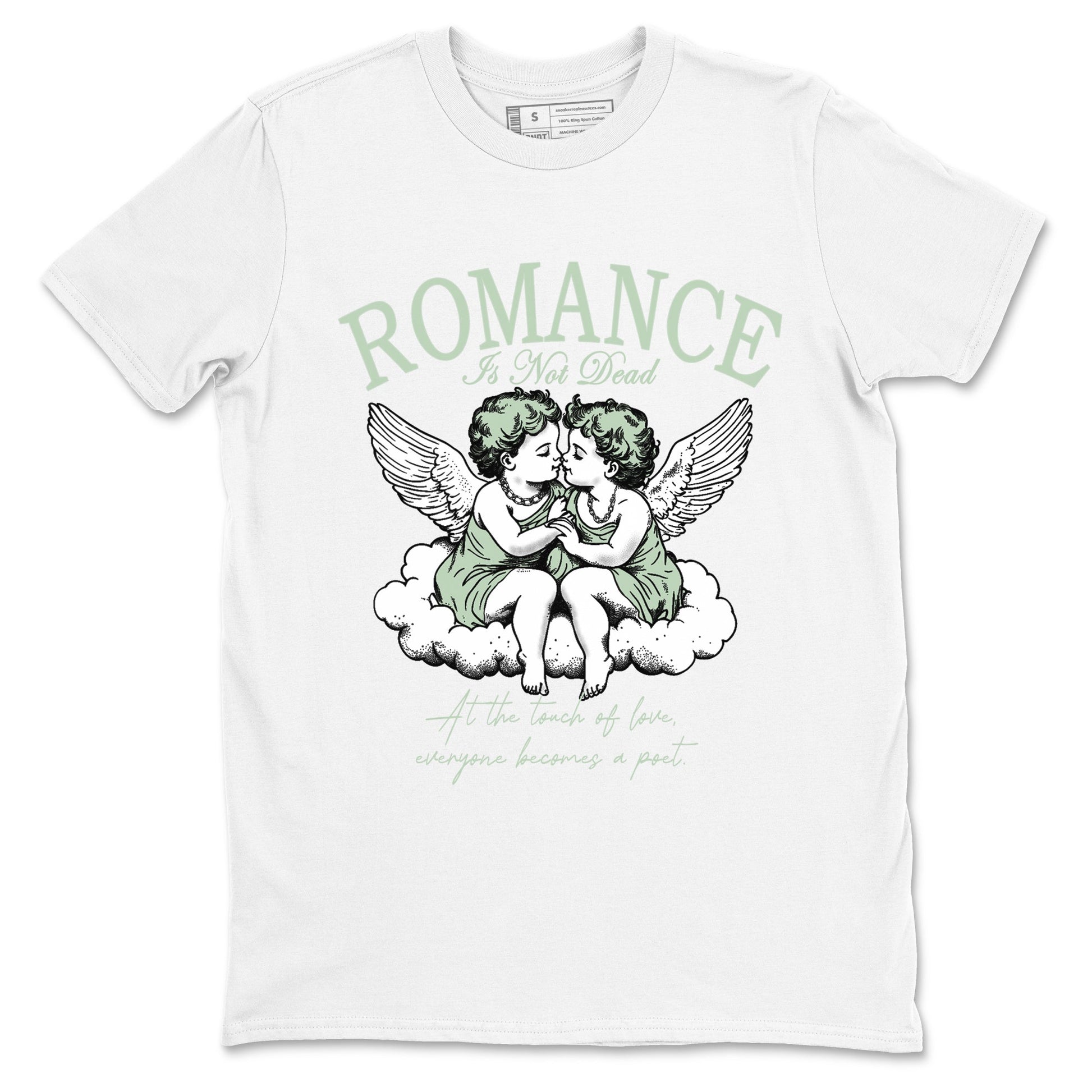 4s Abundance shirts to match jordans Romance Is Not Dead sneaker match tees Air Jordan 4 Seafoam match shoes to clothes SNRT Sneaker Tees unisex cotton White 2 shirts