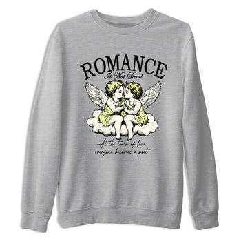 Sneaker match tees – Sneaker Tees To Match Air Jordan 5 Luminous Green Shoes – Romance Is Not Dead Tee Heather Grey 2