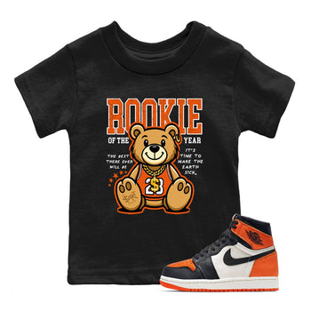 1s Retro High OG Shattered Backboard best t-shirt for sneakerheads family Rookie Of The Year sneaker match tees Air Jordan 1 Shattered Backboard graphic sneaker matching shirts SNRT Sneaker Tees Youth Baby Black 1 tee