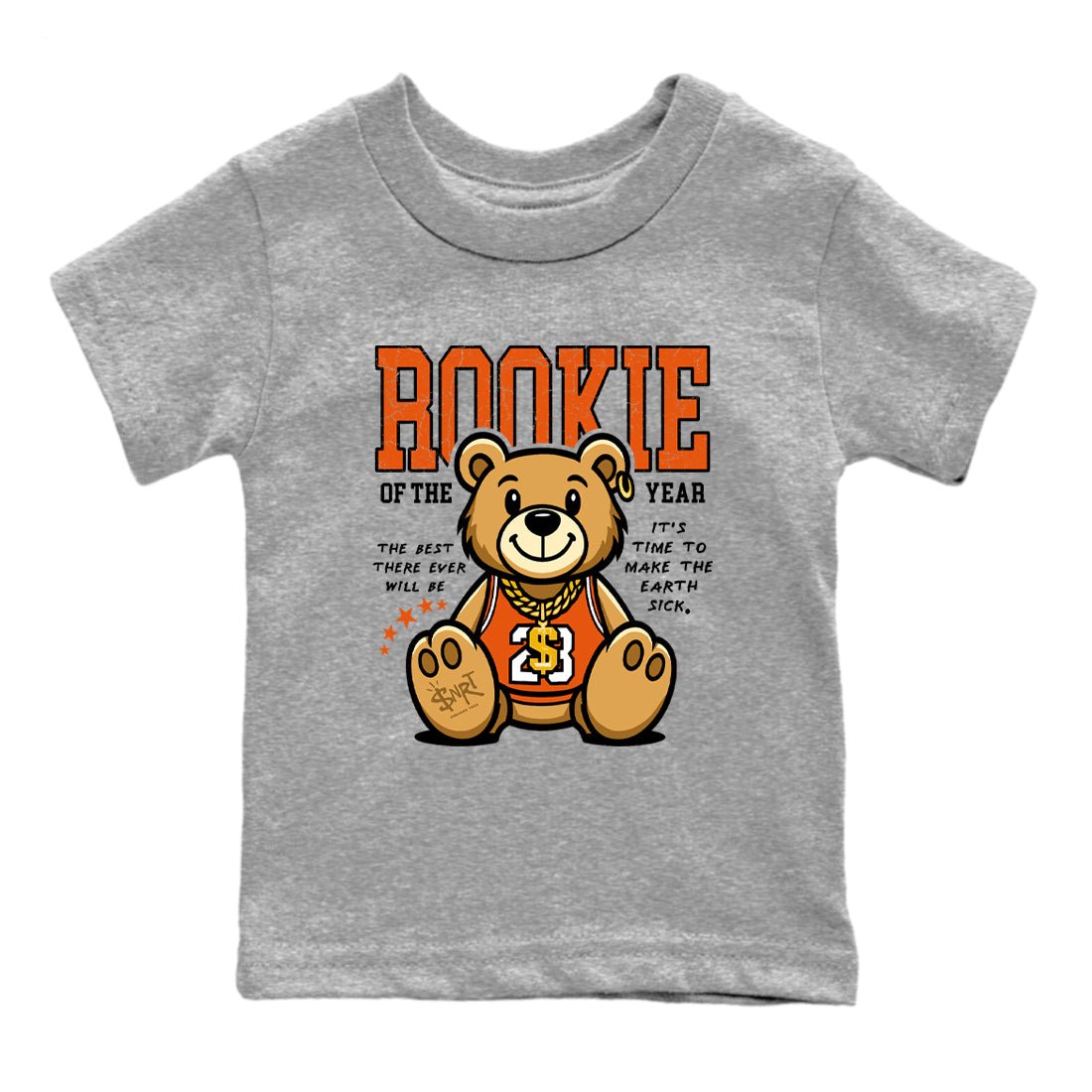 1s Retro High OG Shattered Backboard best t-shirt for sneakerheads family Rookie Of The Year sneaker match tees Air Jordan 1 Shattered Backboard graphic sneaker matching shirts SNRT Sneaker Tees Youth Baby Heather Grey 2 tee