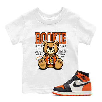 1s Retro High OG Shattered Backboard best t-shirt for sneakerheads family Rookie Of The Year sneaker match tees Air Jordan 1 Shattered Backboard graphic sneaker matching shirts SNRT Sneaker Tees Youth Baby White 1 tee
