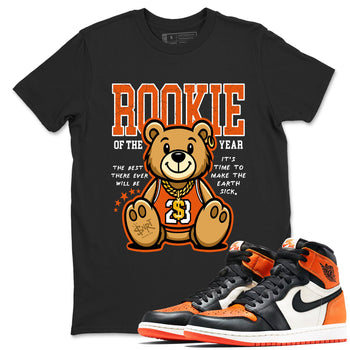 1s Retro High OG Shattered Backboard best t-shirt for sneakerheads family Rookie Of The Year sneaker match tees Air Jordan 1 Shattered Backboard graphic sneaker matching shirts SNRT Sneaker Tees unisex cotton Black 1 shirts