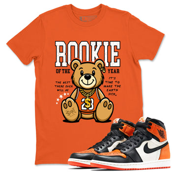 1s Retro High OG Shattered Backboard best t-shirt for sneakerheads family Rookie Of The Year sneaker match tees Air Jordan 1 Shattered Backboard graphic sneaker matching shirts SNRT Sneaker Tees unisex cotton Orange 1 shirts