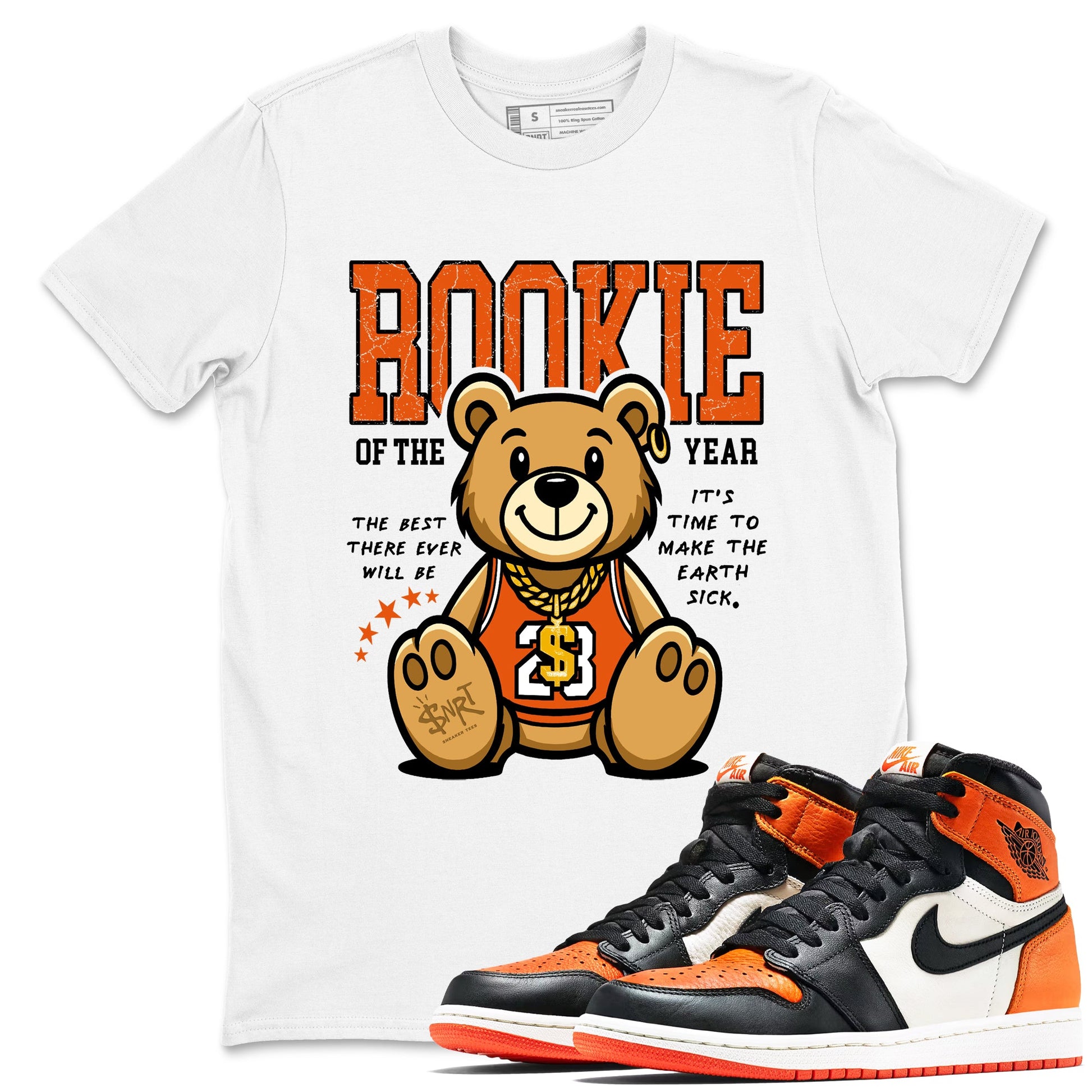 1s Retro High OG Shattered Backboard best t-shirt for sneakerheads family Rookie Of The Year sneaker match tees Air Jordan 1 Shattered Backboard graphic sneaker matching shirts SNRT Sneaker Tees unisex cotton White 1 shirts