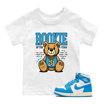 Air Jordan 1 UNC Reimagined best t-shirt for sneakerheads family Rookie Of The Year sneaker match tees 1s High OG UNC Reimagined graphic sneaker matching shirts SNRT Sneaker Tees Youth Baby White 1 tee