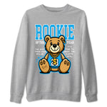 Air Jordan 1 UNC Reimagined best t-shirt for sneakerheads family Rookie Of The Year sneaker match tees 1s High OG UNC Reimagined graphic sneaker matching shirts SNRT Sneaker Tees unisex cotton Heather Grey 2 shirts
