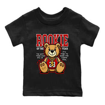11s Bred shirts to match jordans Rookie Of The Year sneaker match tees Air Jordan 11 Retro Bred match shoes to clothes SNRT Sneaker Tees Youth Baby Black 2 tee