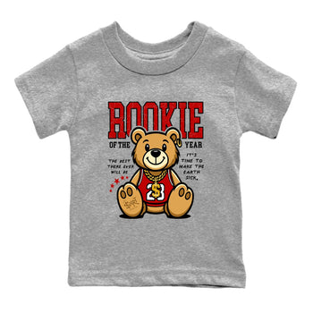 11s Bred shirts to match jordans Rookie Of The Year sneaker match tees Air Jordan 11 Retro Bred match shoes to clothes SNRT Sneaker Tees Youth Baby Heather Grey 2 tee