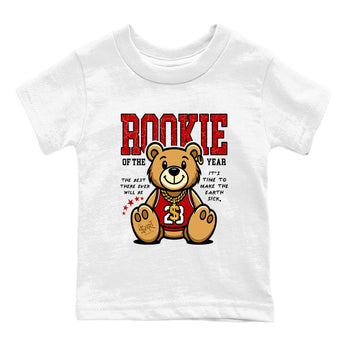 11s Bred shirts to match jordans Rookie Of The Year sneaker match tees Air Jordan 11 Retro Bred match shoes to clothes SNRT Sneaker Tees Youth Baby White 2 tee