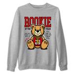 11s Bred shirts to match jordans Rookie Of The Year sneaker match tees Air Jordan 11 Retro Bred match shoes to clothes SNRT Sneaker Tees unisex cotton Heather Grey 2 shirts