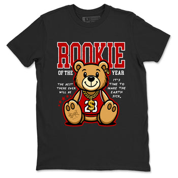 11s Bred shirts to match jordans Rookie Of The Year sneaker match tees Air Jordan 11 Retro Bred match shoes to clothes SNRT Sneaker Tees unisex cotton Black 2 shirts