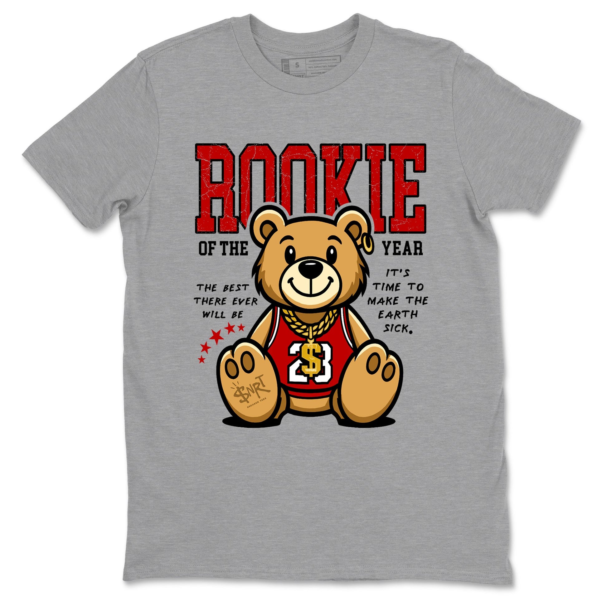 11s Bred shirts to match jordans Rookie Of The Year sneaker match tees Air Jordan 11 Retro Bred match shoes to clothes SNRT Sneaker Tees unisex cotton Heather Grey 2 shirts