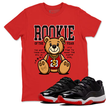11s Bred shirts to match jordans Rookie Of The Year sneaker match tees Air Jordan 11 Retro Bred match shoes to clothes SNRT Sneaker Tees unisex cotton Red 1 shirts
