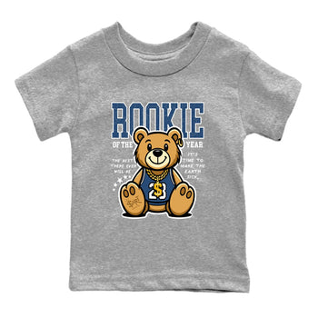 Air Jordan 12 French Blue best t-shirt for sneakerheads family Rookie Of The Year sneaker match tees Air Jordan 12 French Blue graphic sneaker matching shirts SNRT Sneaker Tees Youth Baby Heather Grey 2 tee