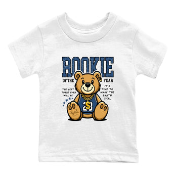 Air Jordan 12 French Blue best t-shirt for sneakerheads family Rookie Of The Year sneaker match tees Air Jordan 12 French Blue graphic sneaker matching shirts SNRT Sneaker Tees Youth Baby White 2 tee
