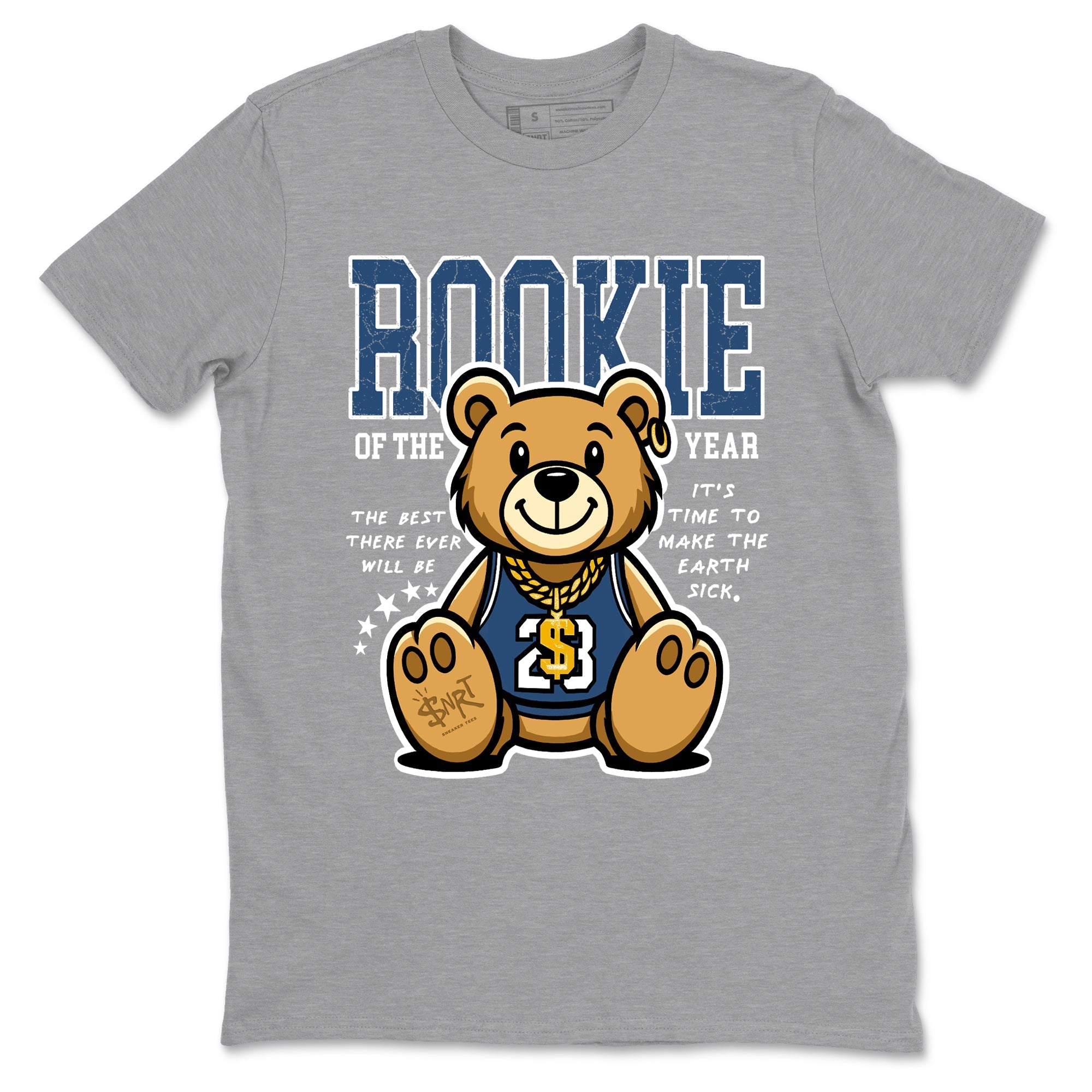Air Jordan 12 French Blue best t-shirt for sneakerheads family Rookie Of The Year sneaker match tees Air Jordan 12 French Blue graphic sneaker matching shirts SNRT Sneaker Tees unisex cotton Heather Grey 2 shirts