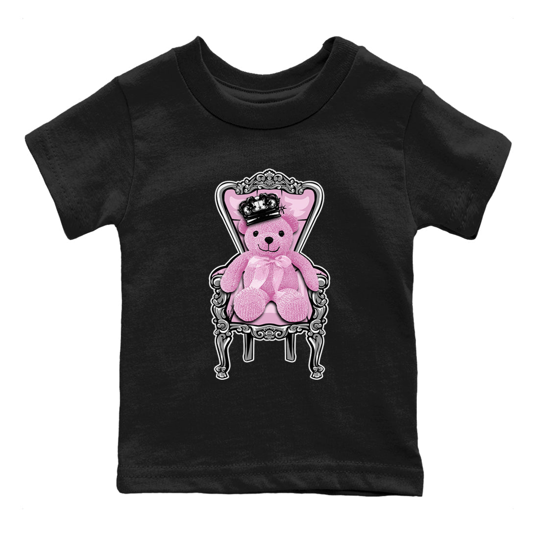 4s Retro Orchid shirts to match jordans Royal Bear sneaker match tees Air Jordan 4 WMNS Orchid match shoes to clothes SNRT Sneaker Tees Youth Baby Black 2 tee