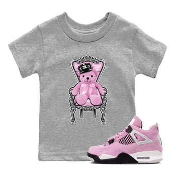 4s Retro Orchid shirts to match jordans Royal Bear sneaker match tees Air Jordan 4 WMNS Orchid match shoes to clothes SNRT Sneaker Tees Youth Baby Heather Grey 1 tee